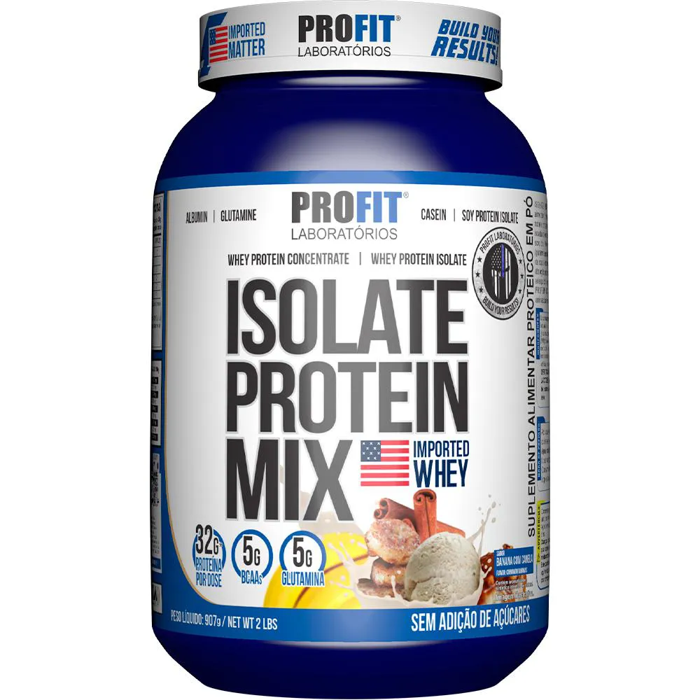ISOLATE PROTEIN MIX 907G SABOR BANANA COM CANELA