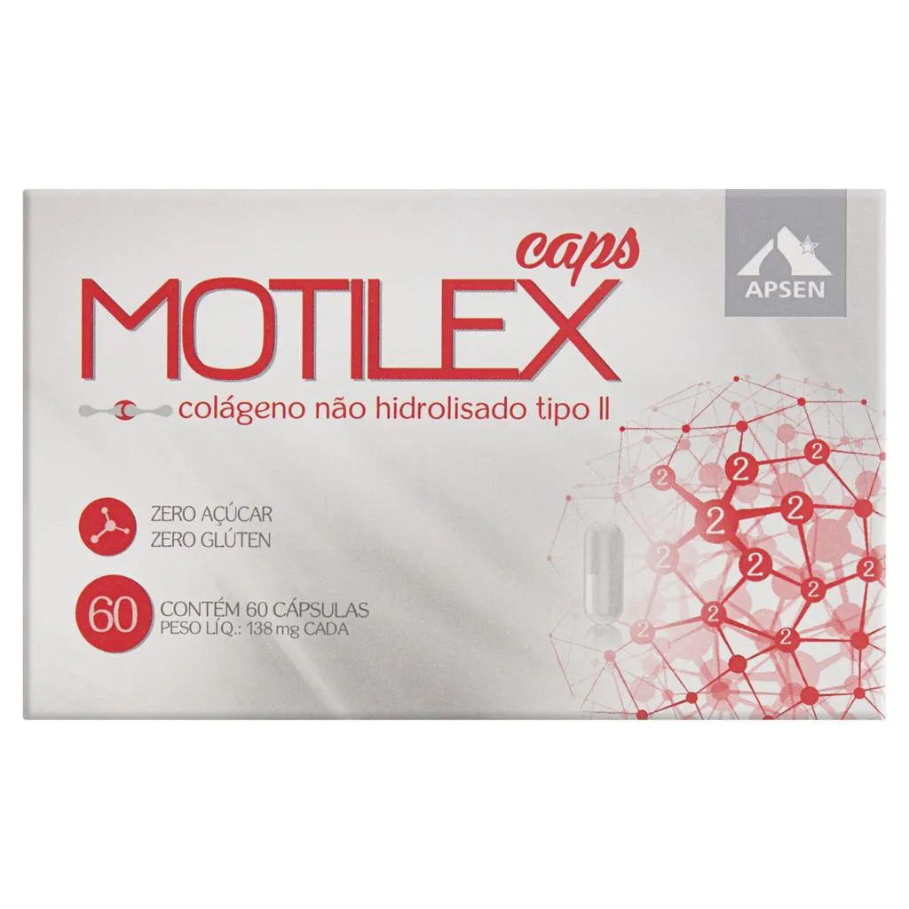 MOTILEX 40MG C/60 CáPSULAS - COLáGENO TIPO 2 PURO UC2