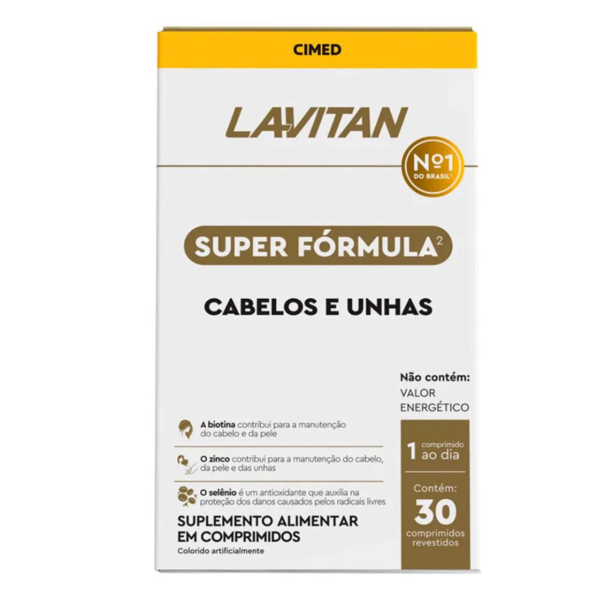 LAVITAN SUPER FóRMULA CABELOS E UNHAS C/30 CáPSULAS