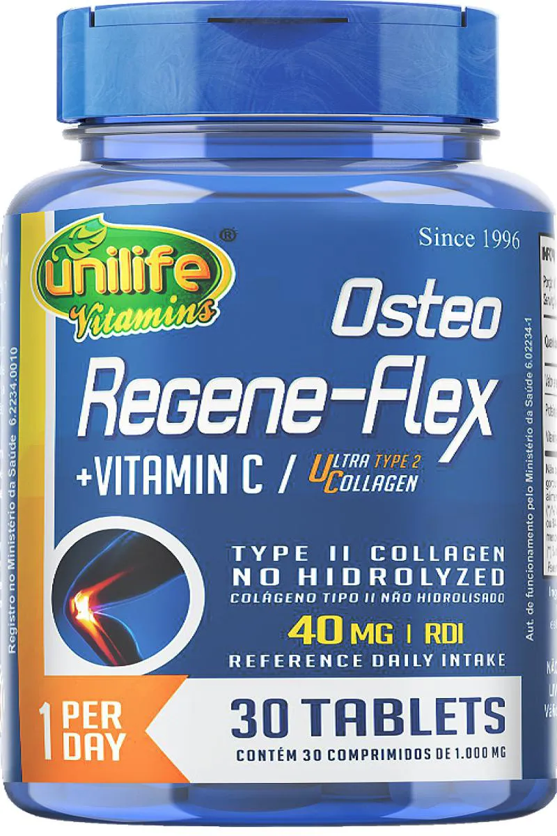 COLáGENO UC TIPO 2 - OSTEO REGENE-FLEX - 30 COMPRIMIDOS