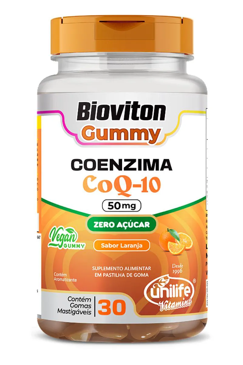 COENZIMA Q10 BIOVION - SABOR LARANJA - 30 GOMAS MASTIGáVEIS