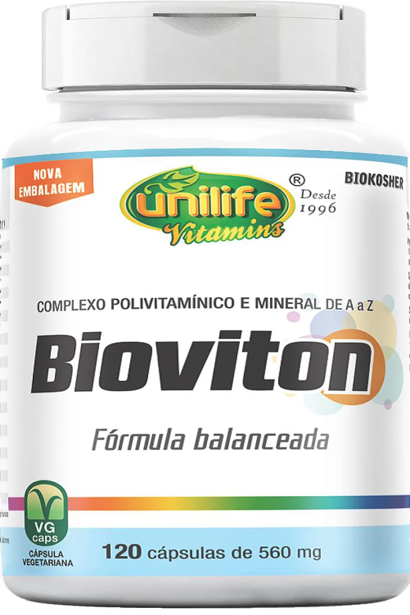BIOVITON - COMPLEXO POLIVITAMINICO E MINERAL - 120 CáPS