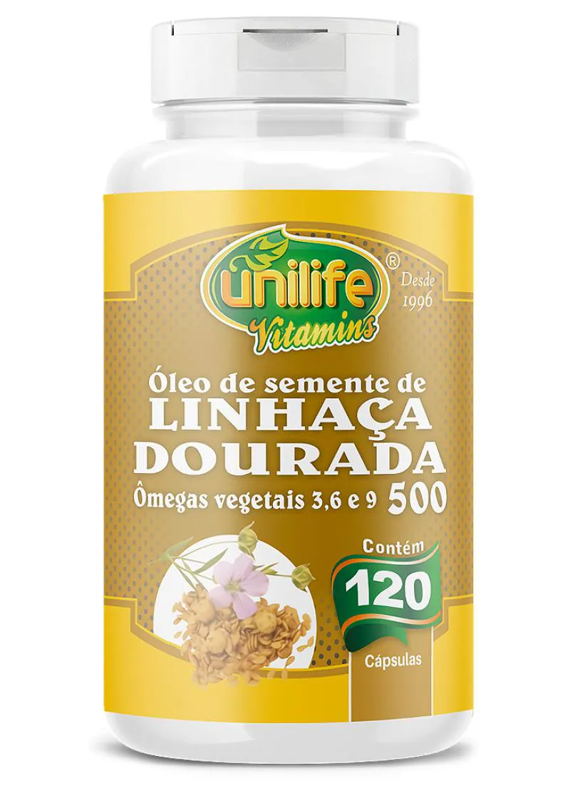 ÓLEO DE LINHAçA DOURADA - 120 CáPS 500 MG