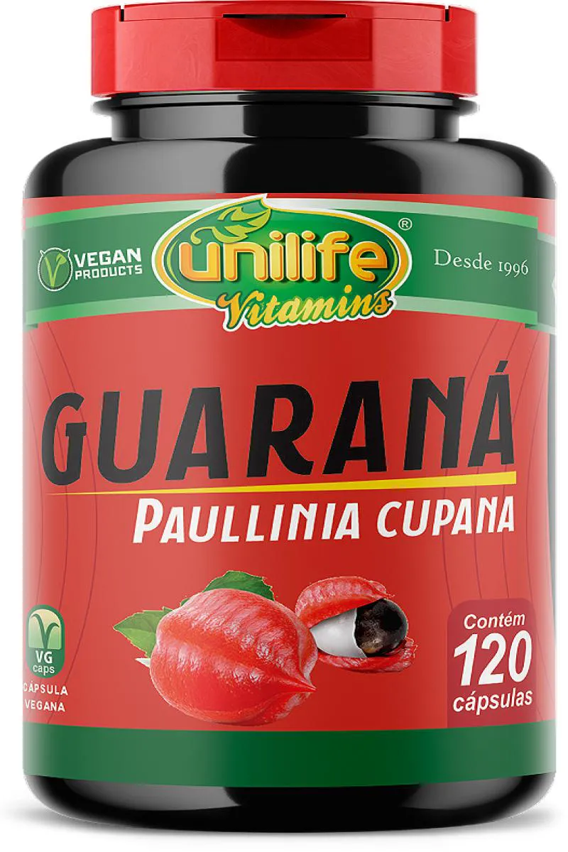 GUARANá - PAULLINIA CUPANA - 120 CáPS