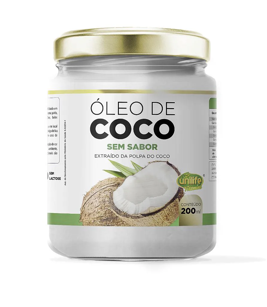 ÓLEO DE COCO - SEM SABOR 200 ML