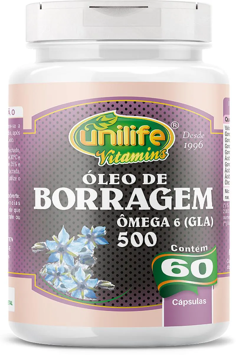 ÓLEO DE BORRAGEM - 60 CáPS 700 MG
