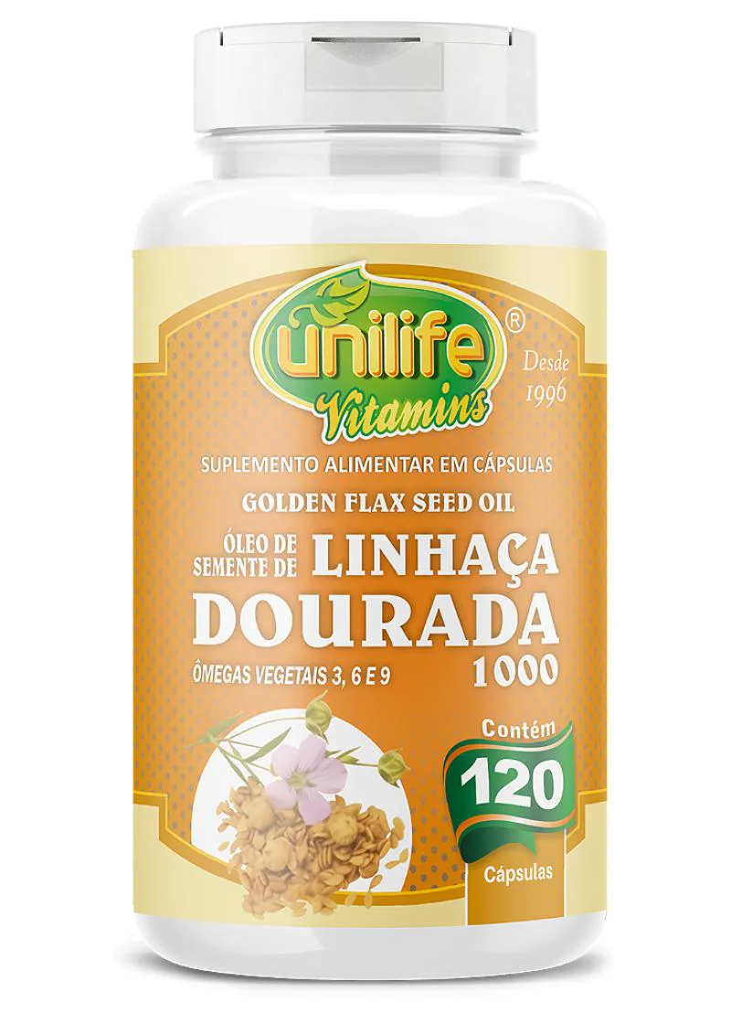 ÓLEO DE LINHAçA DOURADA - 120 CáPS 1000 MG