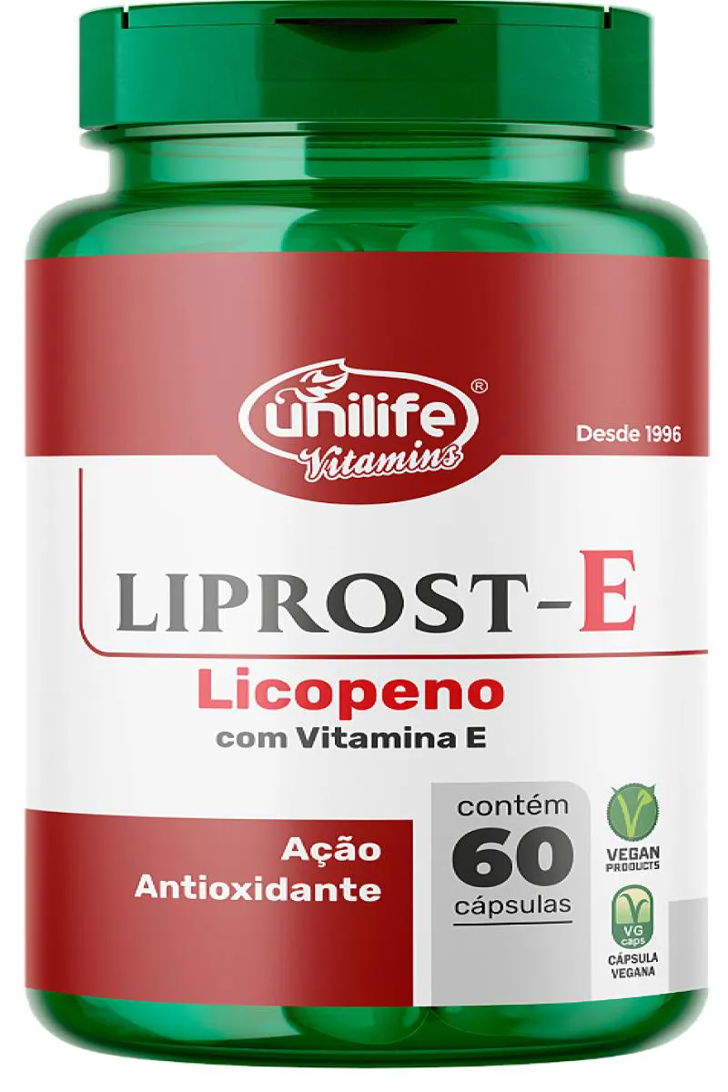 LIPROST E - LICOPENO COM VITAMINA E - 60 CáPS