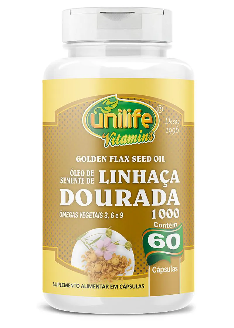 ÓLEO DE LINHAçA DOURADA - 60 CáPS 1000 MG