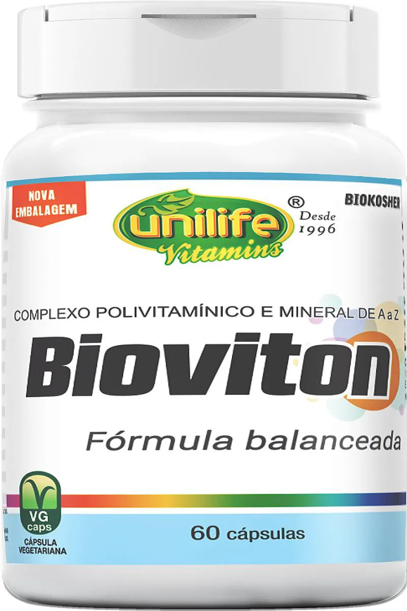 BIOVITON - COMPLEXO POLIVITAMINICO E MINERAL - 60 CáPS