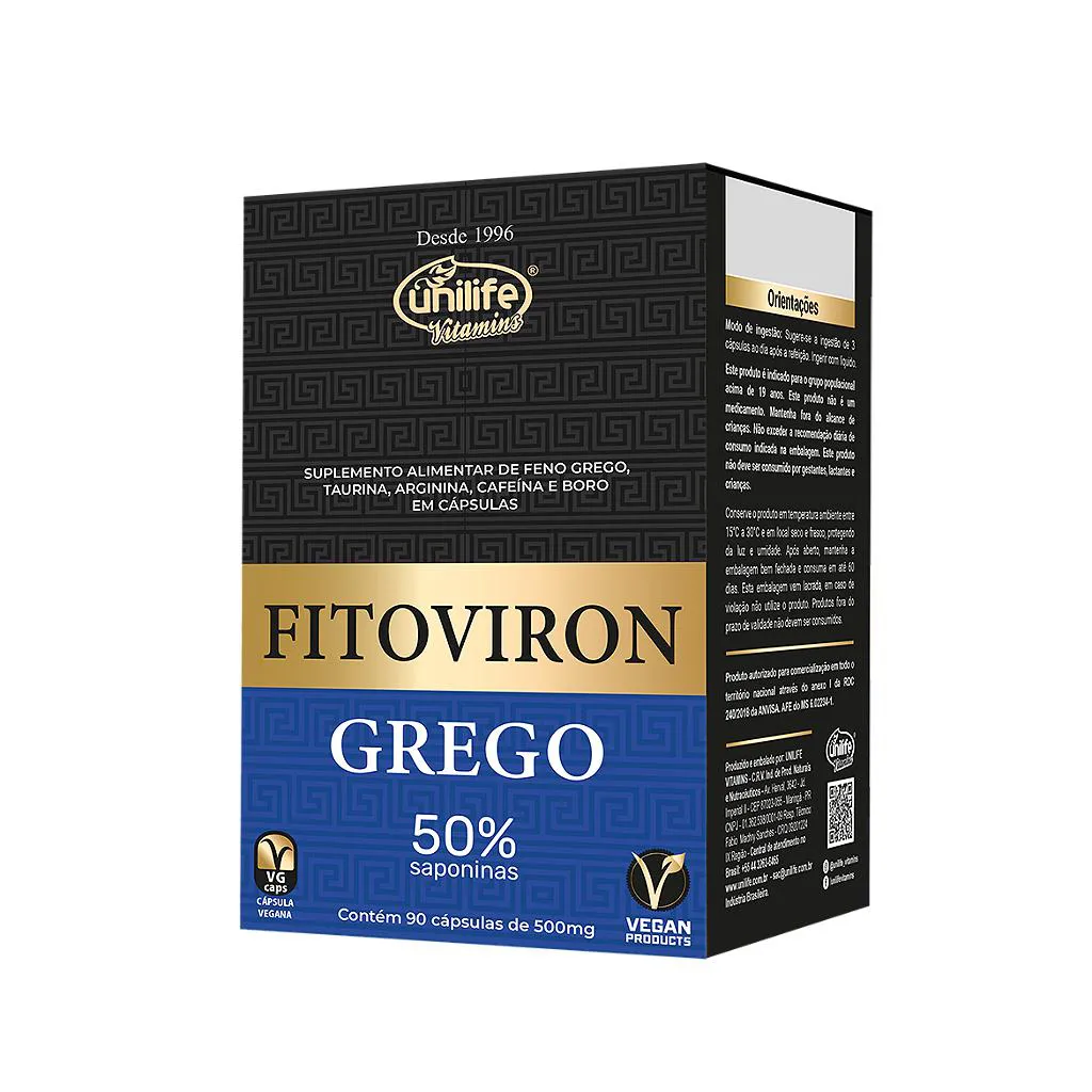 FITO VIRON GREGO- 90 CáPS  500 MG