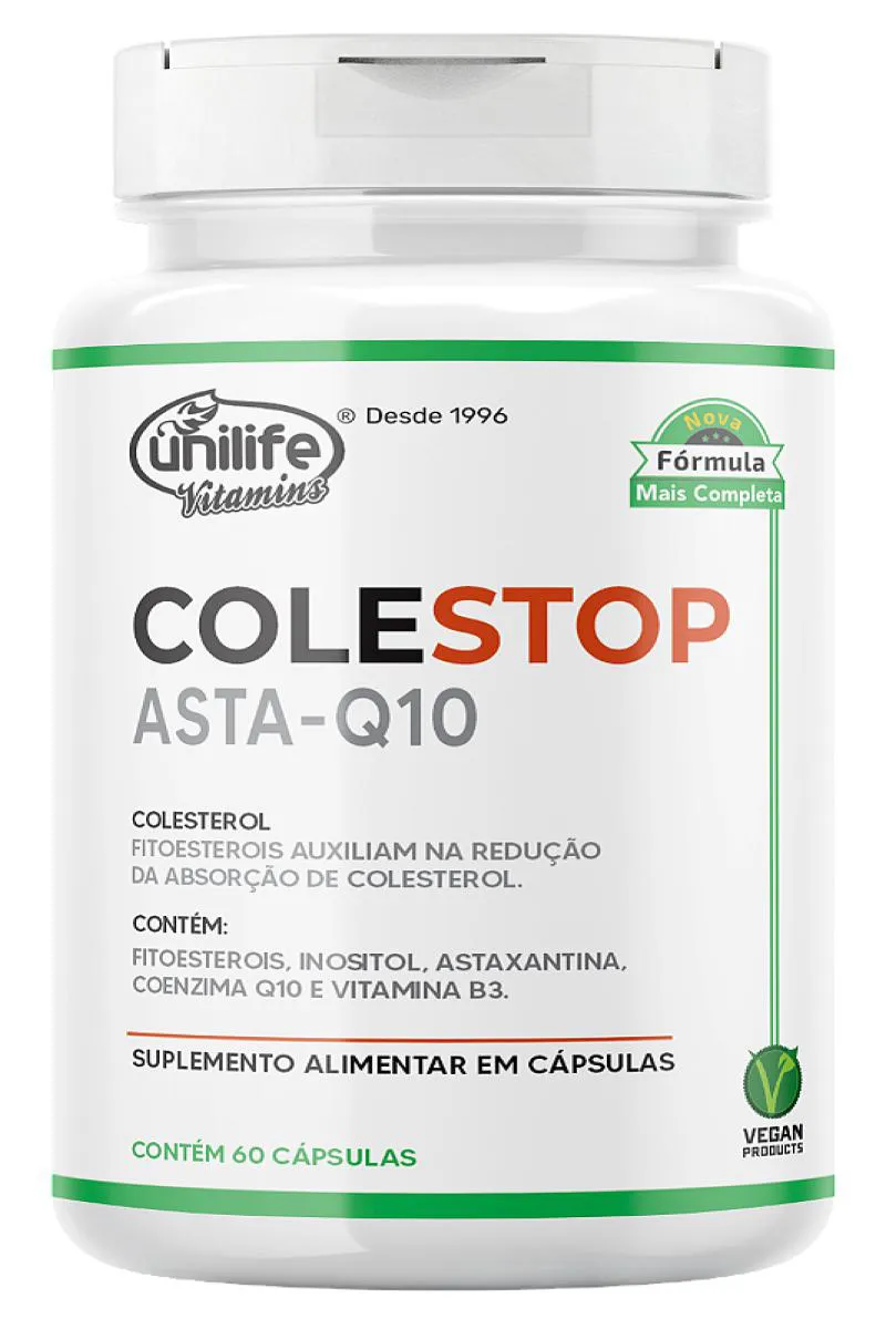 COLESTOP ASTA- Q10 - FITOESTERóIS- 60 CáPS   450 MG