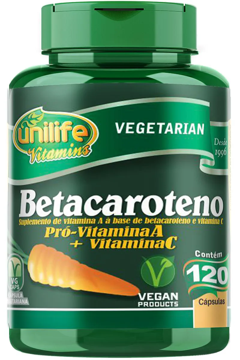 BETA CAROTENO - VITAMINA A E C - 120 CáPS