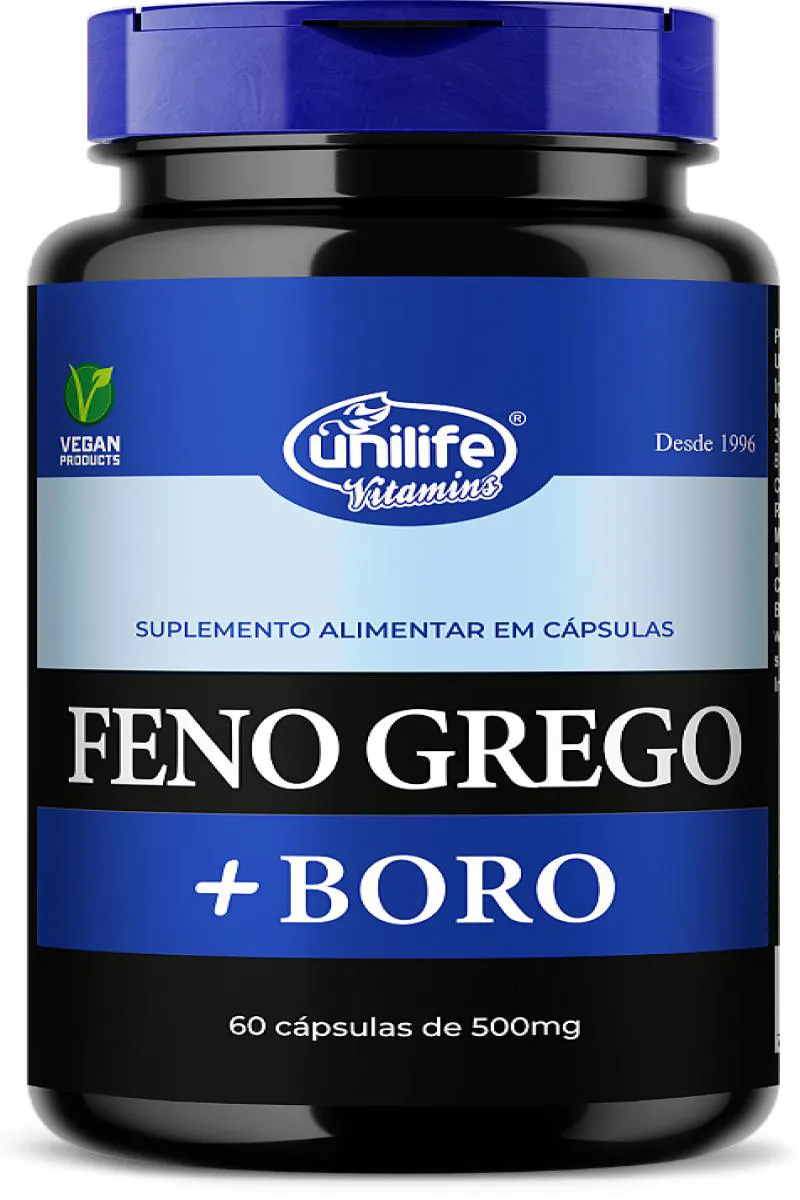 FENO GREGO + BORO- 60 CáPS 500 MG
