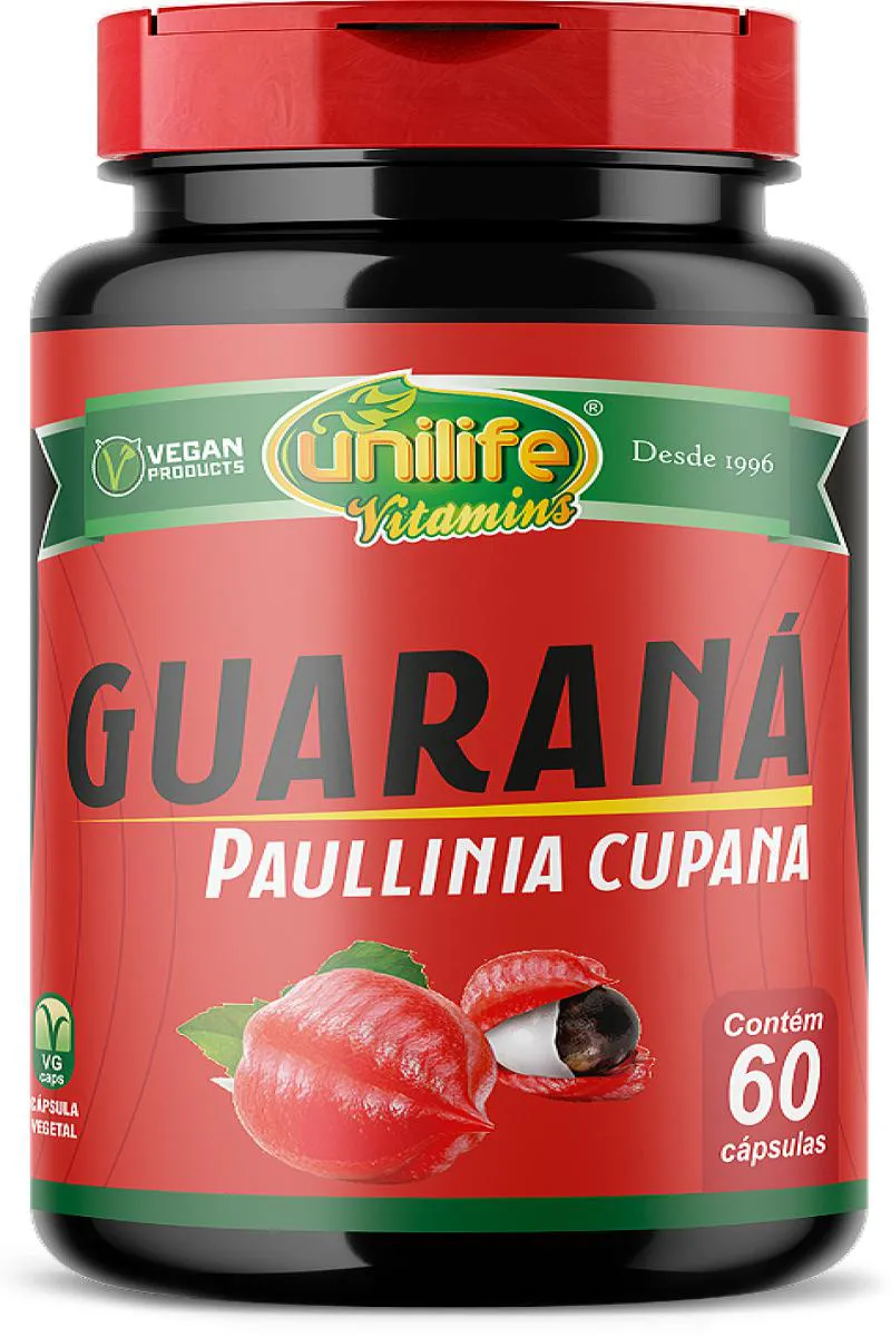 GUARANá - PAULLINIA CUPANA - 60 CáPS