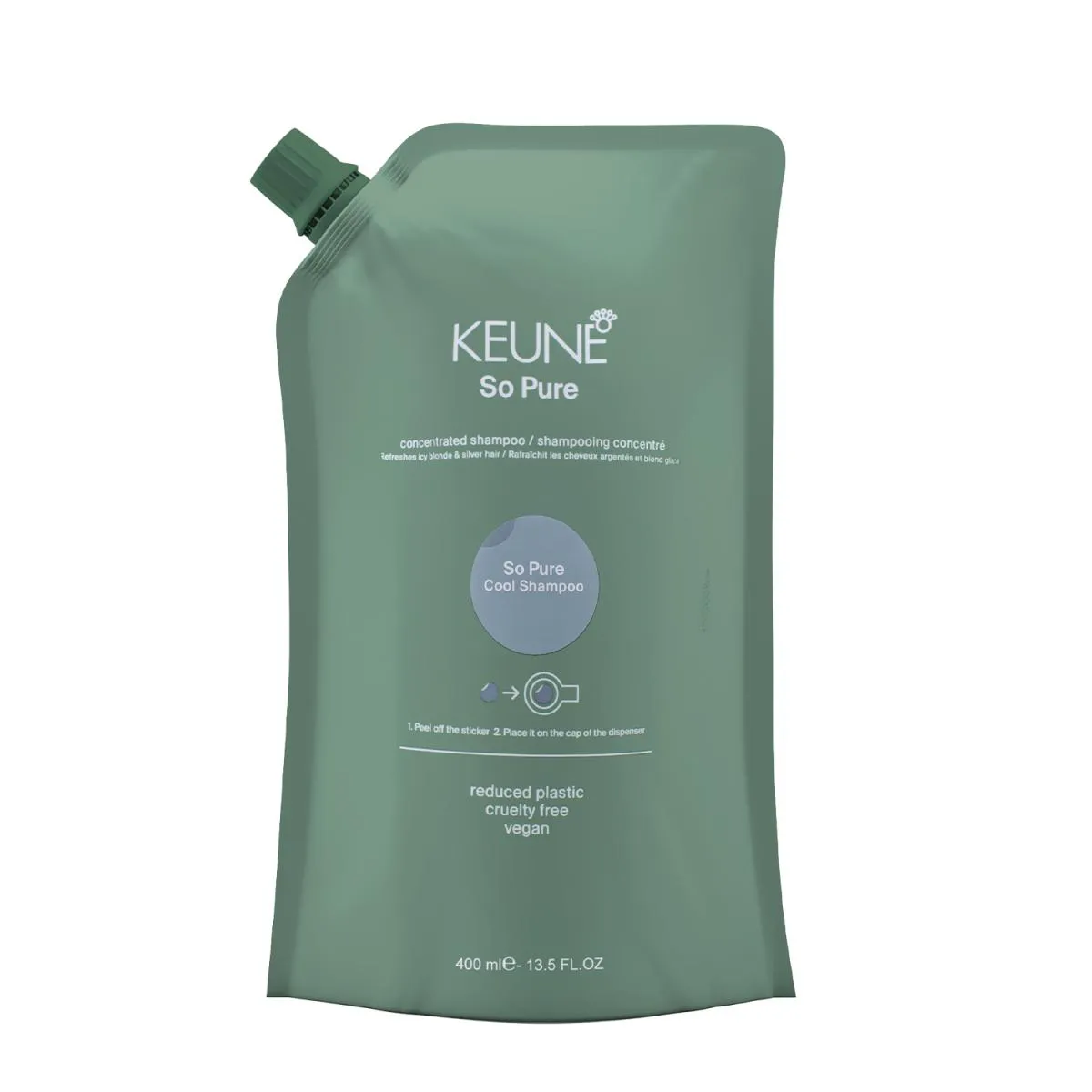 KEUNE SO PURE COOL REFIL - SHAMPOO 400 ML