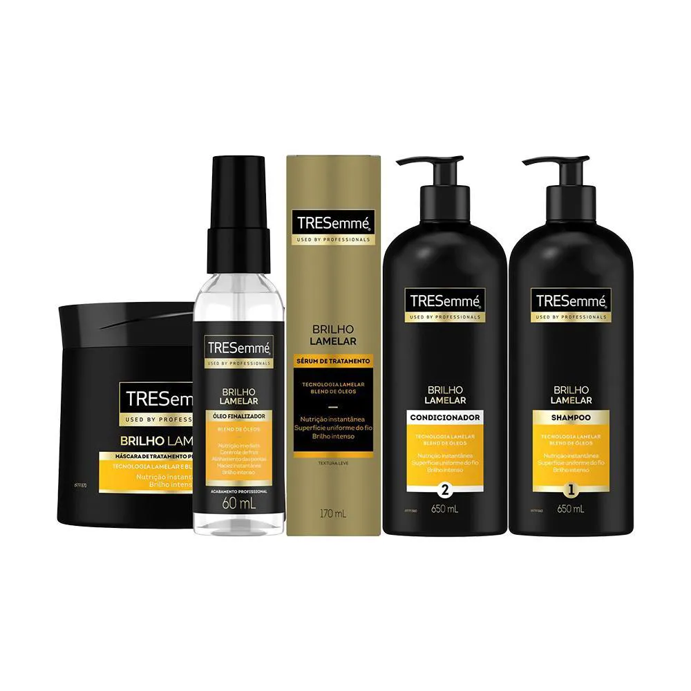 KIT DE TRATAMENTO TRESEMMé BRILHO LAMELAR