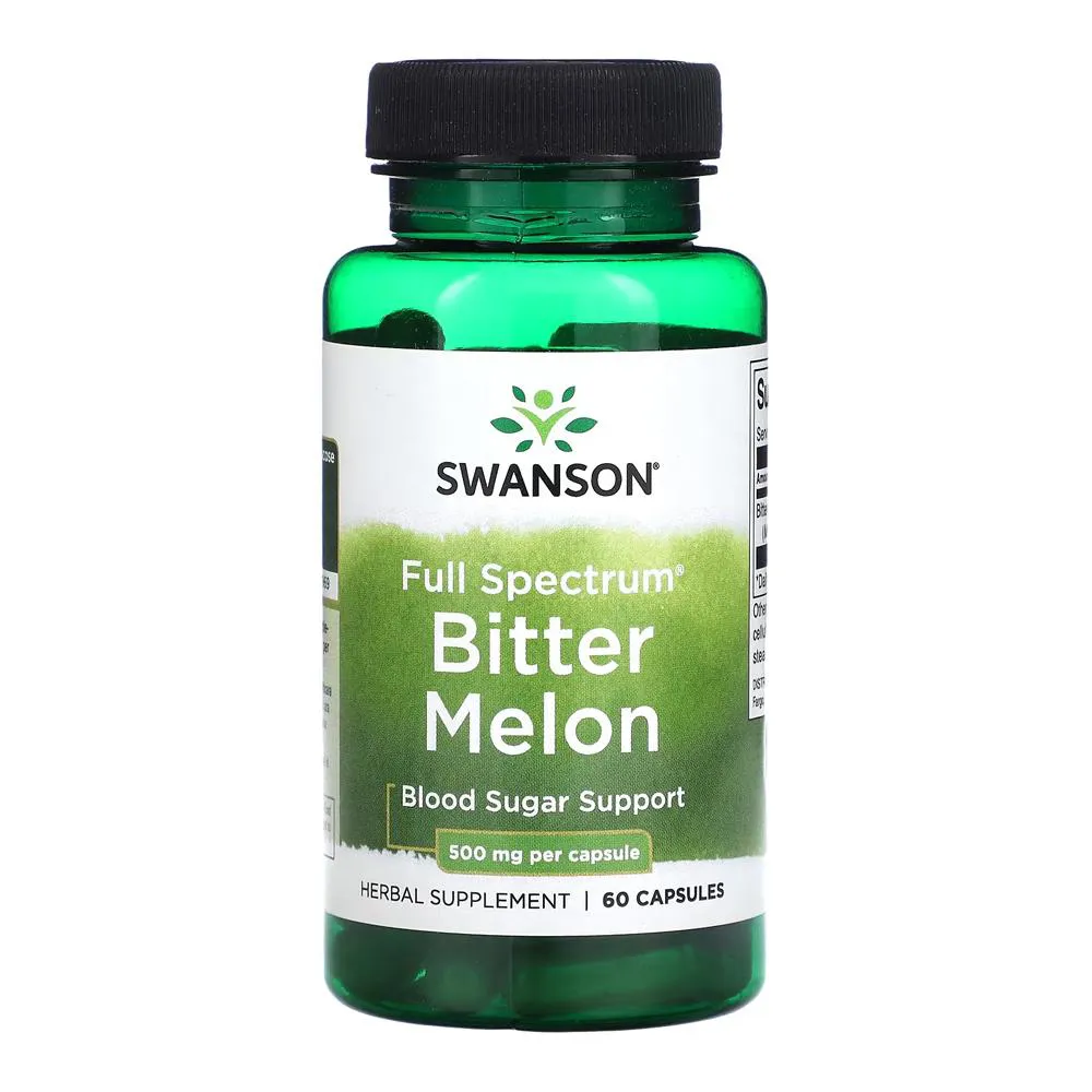 MELãO AMARGO ESPECTRO 500MG SWANSON BITTER MELON 60 CáPSULAS