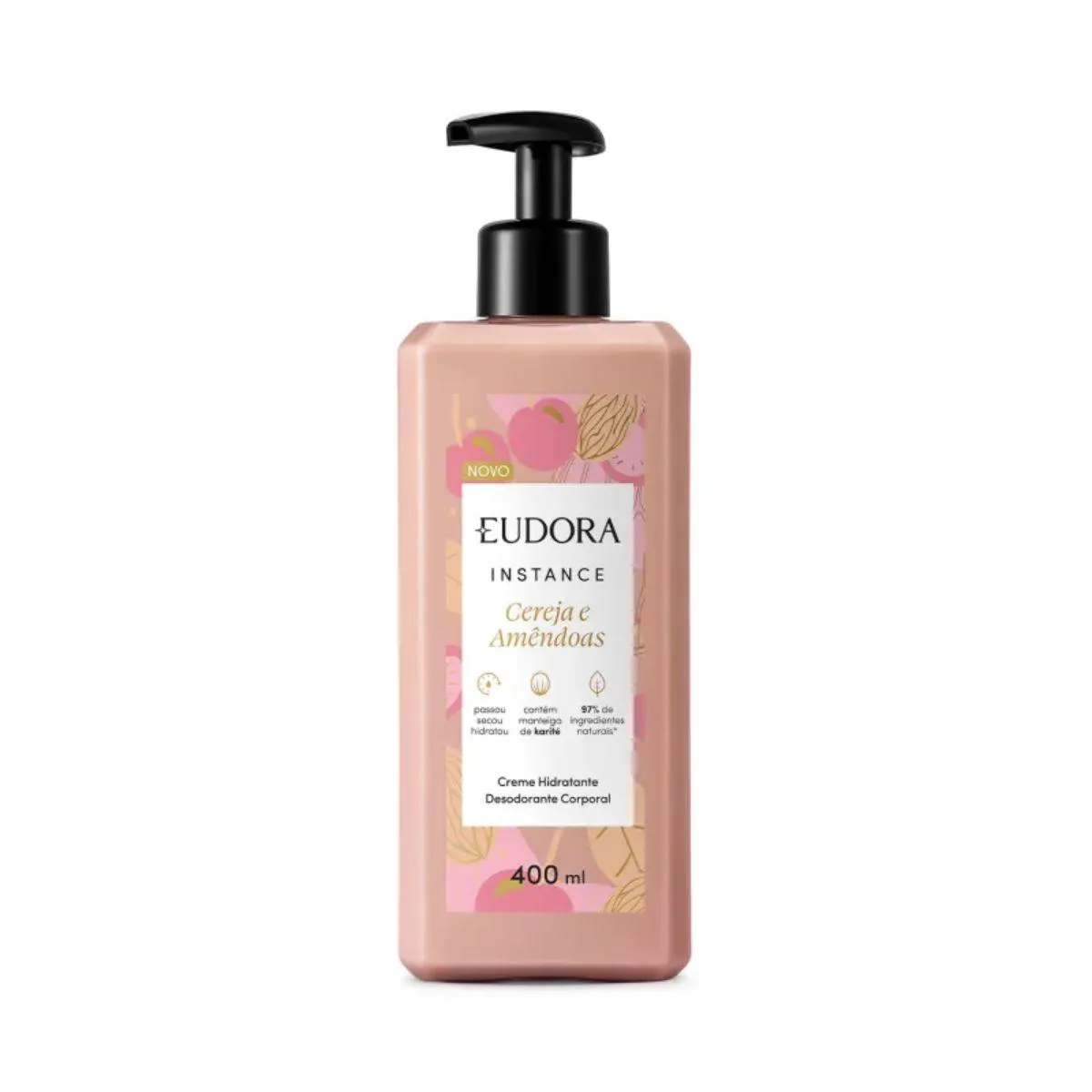 CREME HIDRATANTE CORPORAL INSTANCE CEREJA E AMêNDOAS 400ML