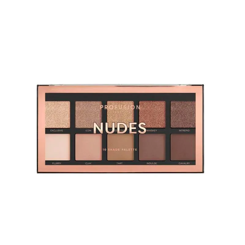 PALETA DE SOMBRAS PROFUSION NUDES 10 CORES