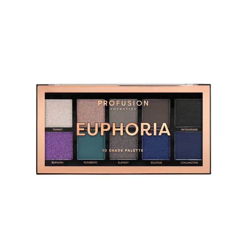 PALETA DE SOMBRAS PROFUSION EUPHORIA 10 CORES
