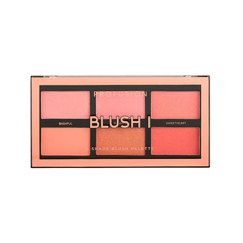 PALETA DE BLUSH PROFUSION BLUSH I 6 CORES