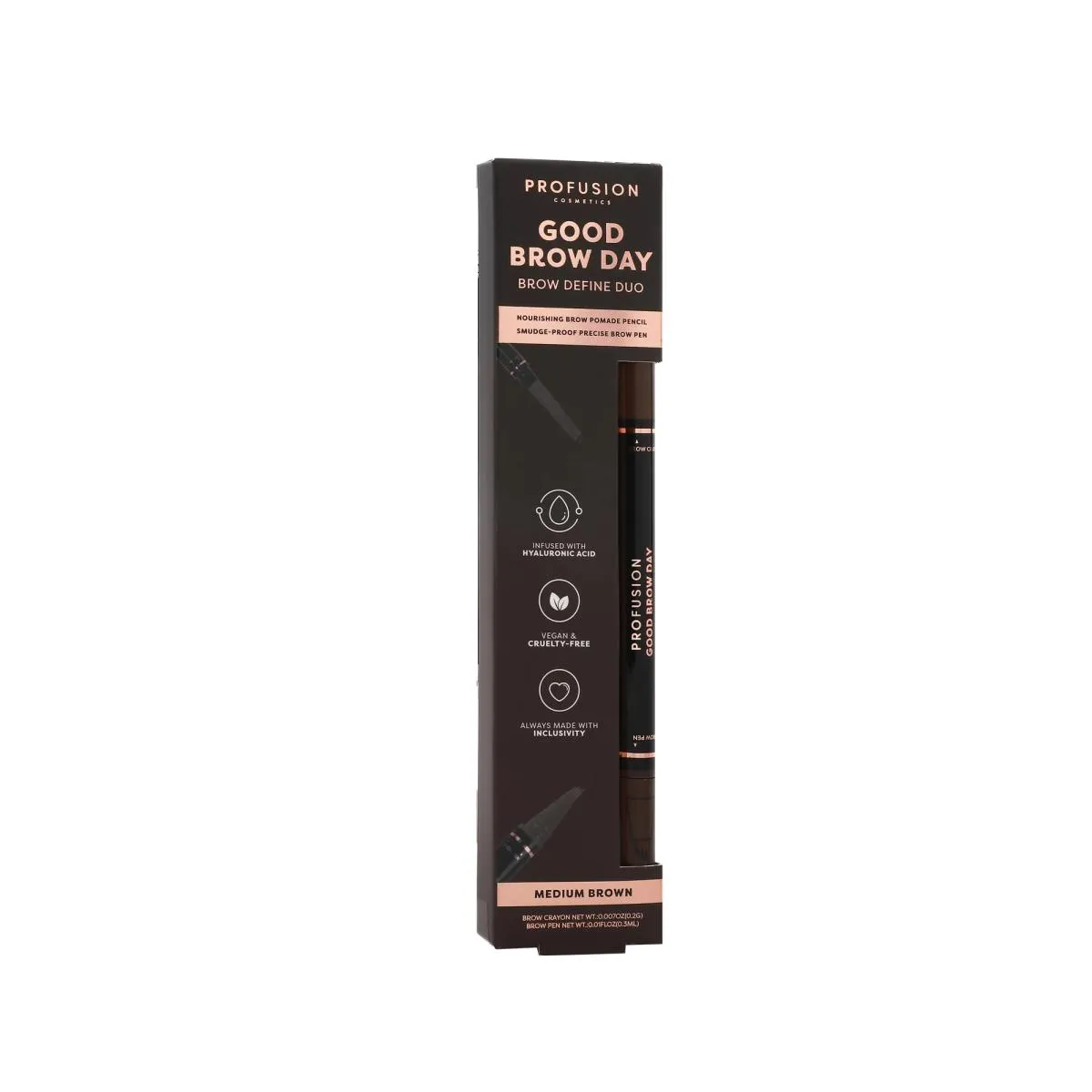 DUO DEFINE SOBRANCELHAS PROFUSION GOOD BROW DAY MEDIUM BROWN