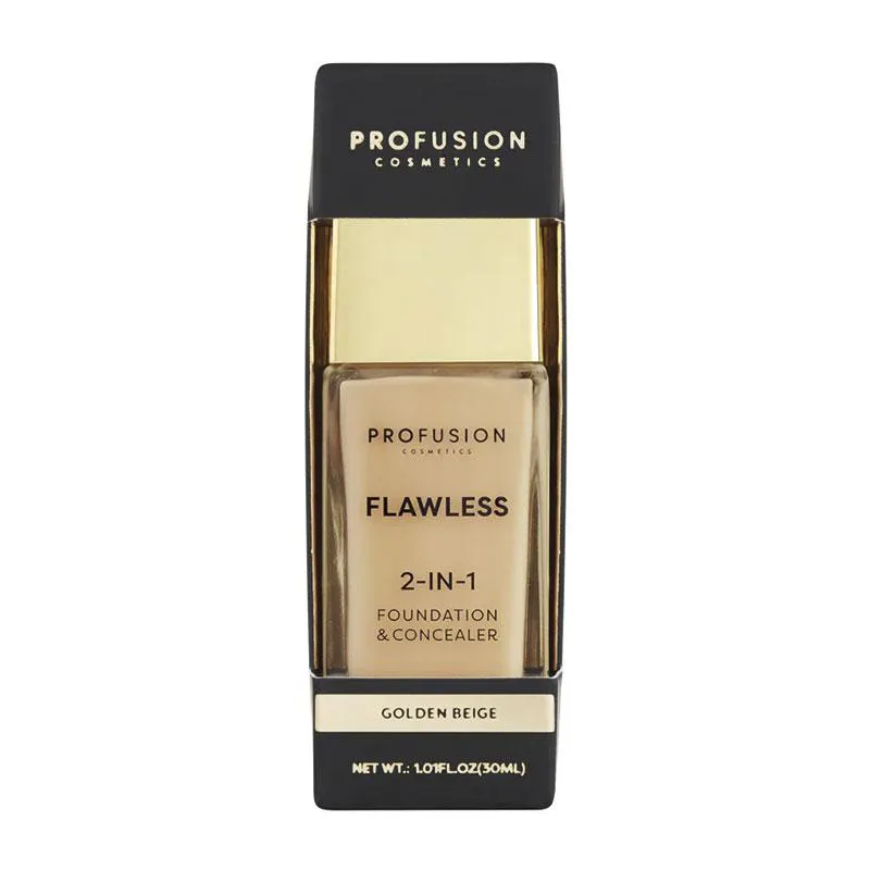 BASE E CORRETIVO PROFUSION 2 EM 1 FLAWLESS GOLDEN BEIGE