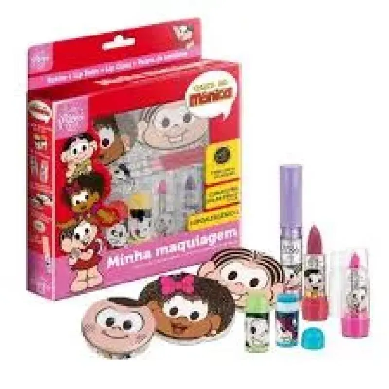 KIT TURMA DA MÔNICA 8 UNIDADES MINHA MAQUIAGEM