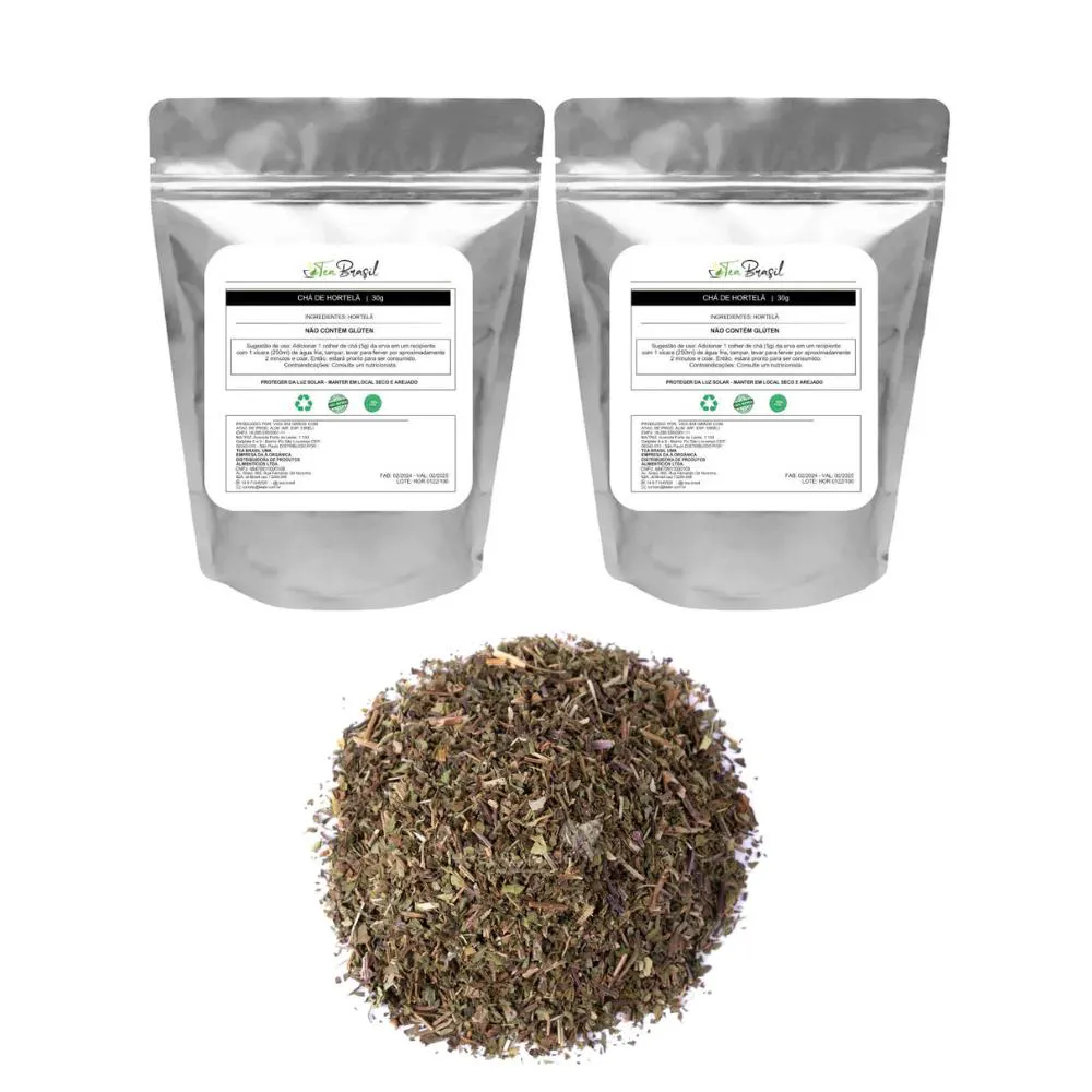 KIT 2 CHá DE HORTELã GOURMET TEA BRASIL 30G