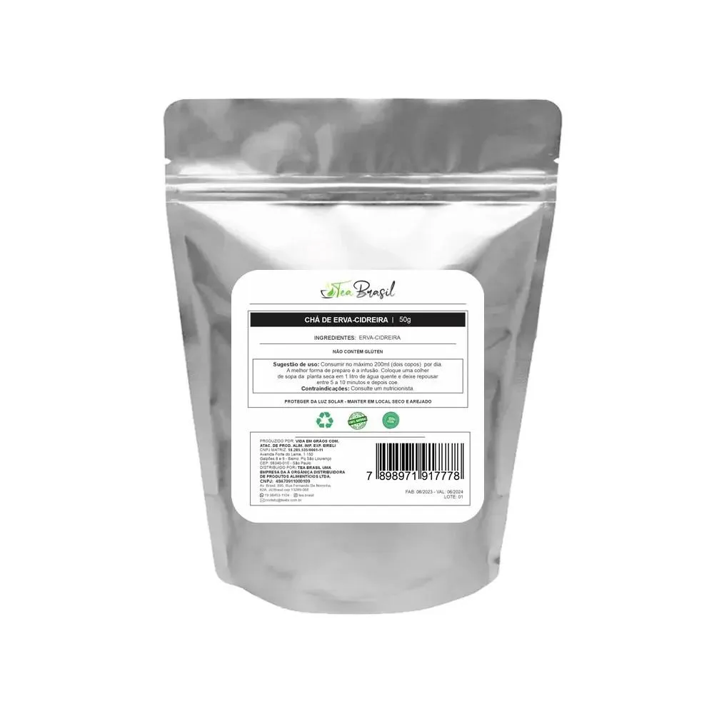 CHá DE ERVA CIDREIRA GOURMET TEA BRASIL 50G
