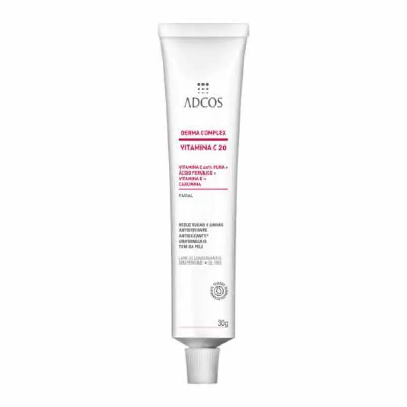 CREME FACIAL ANTI-IDADE ADCOS DERMA COMPLEX VITAMINA C 20 COM 30G