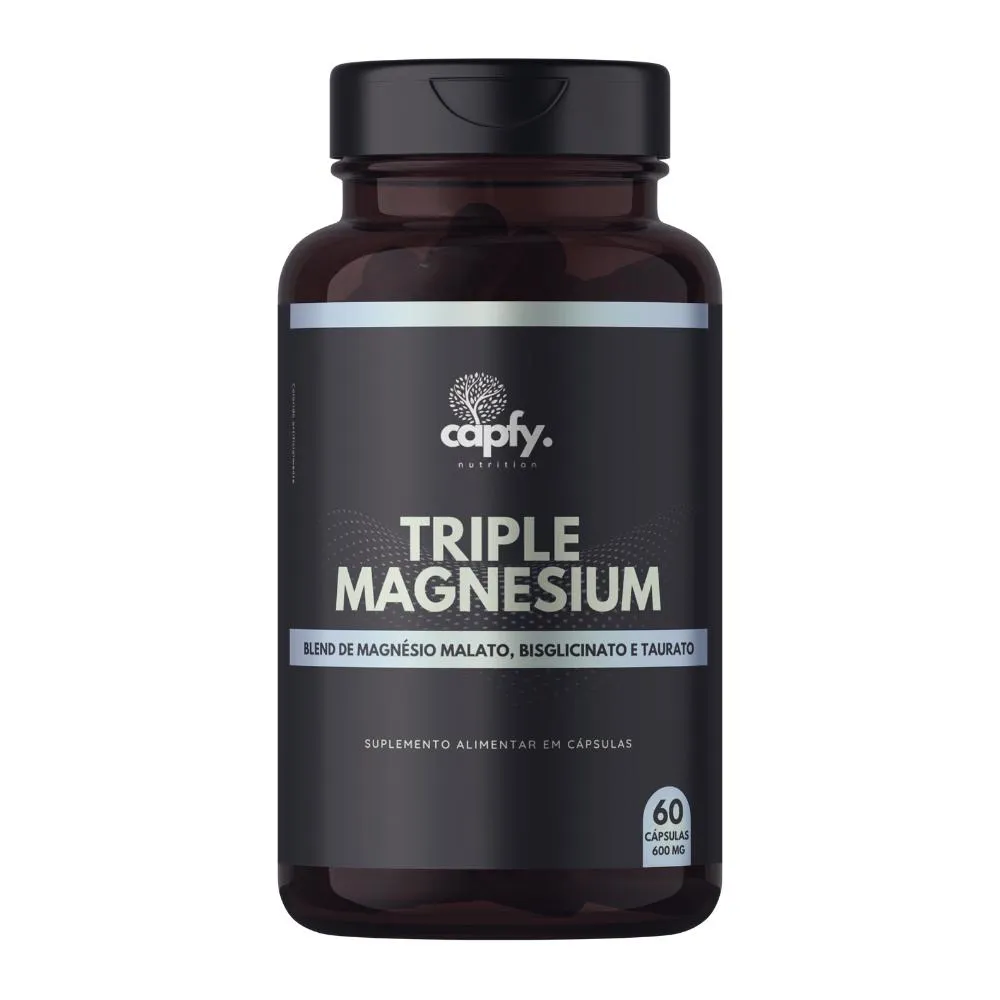 TRI MAGNéSIO MALATO TAURATO BISGLICINATO 600 MG 60 CáPSULAS TRIPLE MAGNESIUM PREMIUM CAPFY. NUTRITION