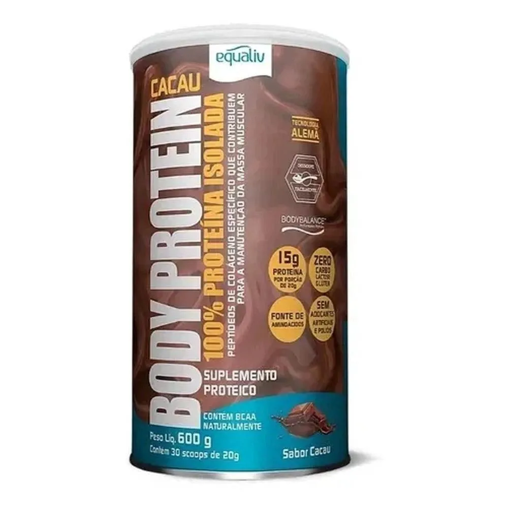 EQUALIV BODY PROTEIN - SABOR CACAU COM 600 G