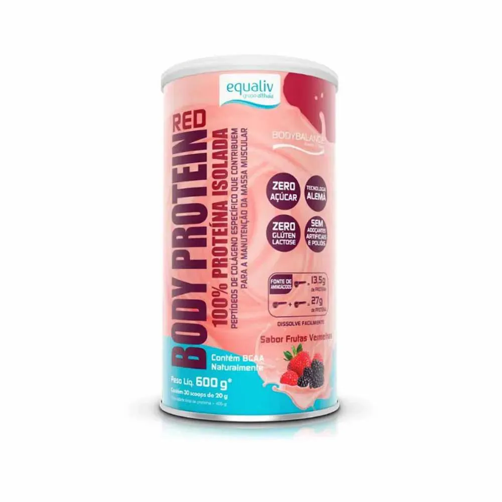 EQUALIV BODY PROTEIN - SABOR RED COM 600 G