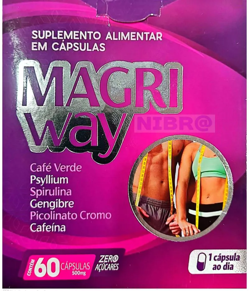 Magri Way - Redutor de Peso - Suplemento Alimentar 500mg 60 Cápsulas