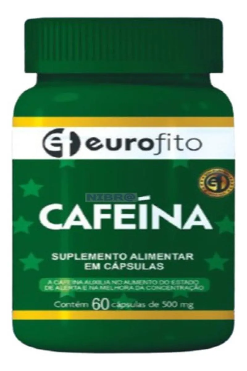 Cafeína Termogênico Suplemento Alimentar Cápsulas 500mg Eurofito