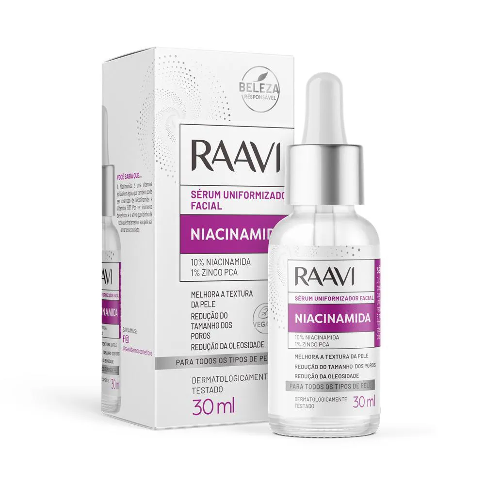 RAAVI SéRUM UNIFORMIZADOR FACIAL NIACINAMIDA 30ML