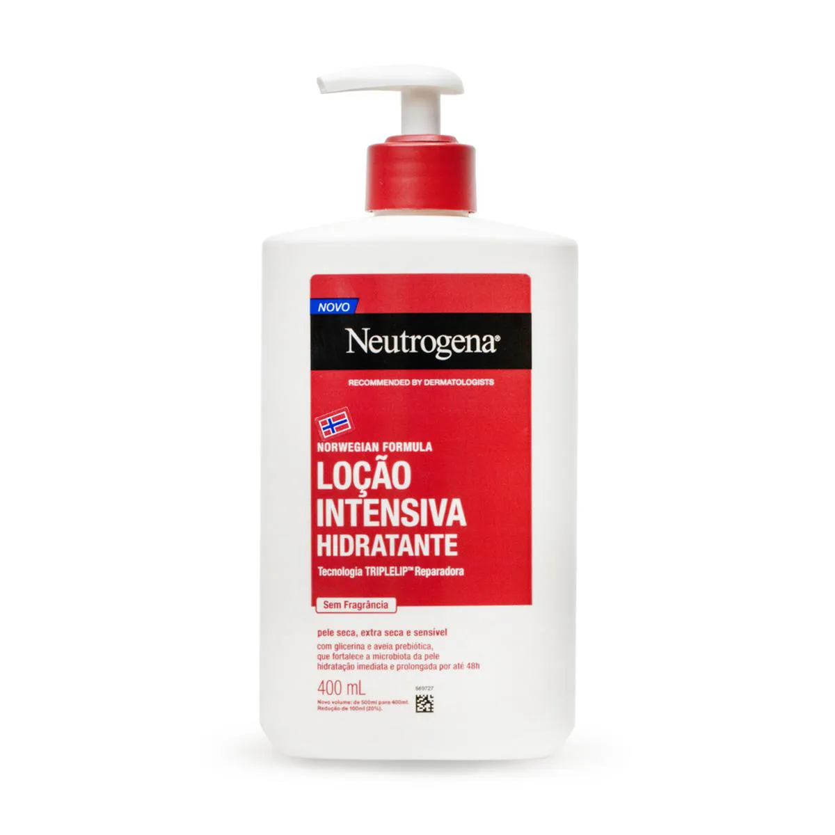 HIDRATANTE CORPORAL NEUTROGENA NORWEGIAN INTENSIVO SEM FRAGRâNCIA 400ML