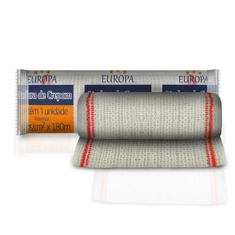 ATADURA CREPOM 13 FIOS 8CM X 1,8M 1UN EUROPA POLAR FIX