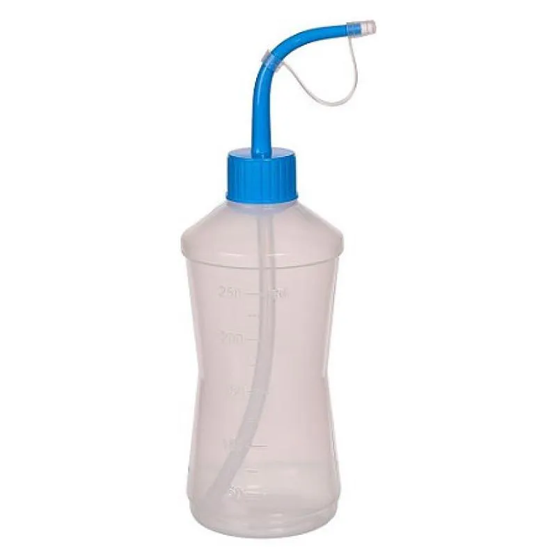 FRASCO ALMOTOLIA 250ML BICO CURVO NATURAL J.PROLAB