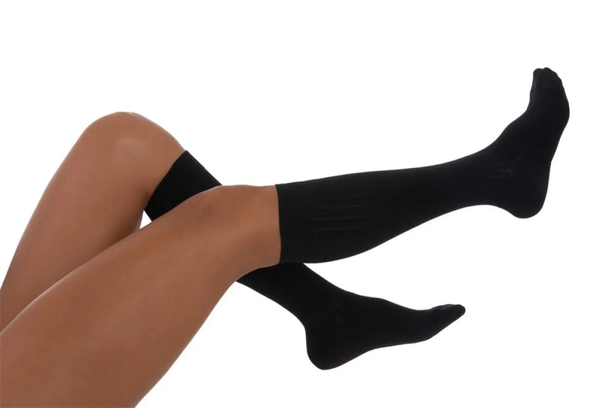 MEIA DE COMPRESSãO VENOSAN SUPPORTLINE SOFT PANTURRILHA 3/4 18-22 AD G UNISSEX PRETO