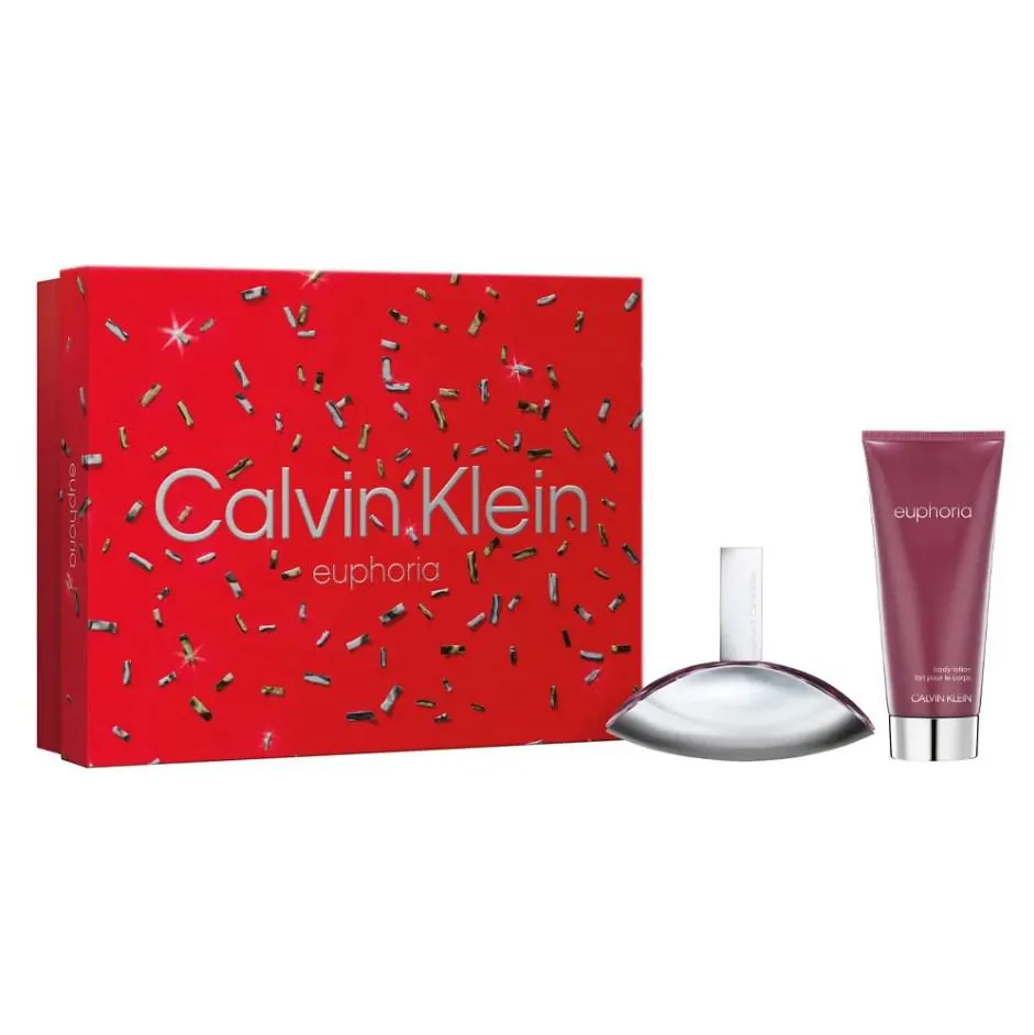 KIT CALVIN KLEIN EUPHORIA 50ML + BODY LOTION 100ML FEMININO