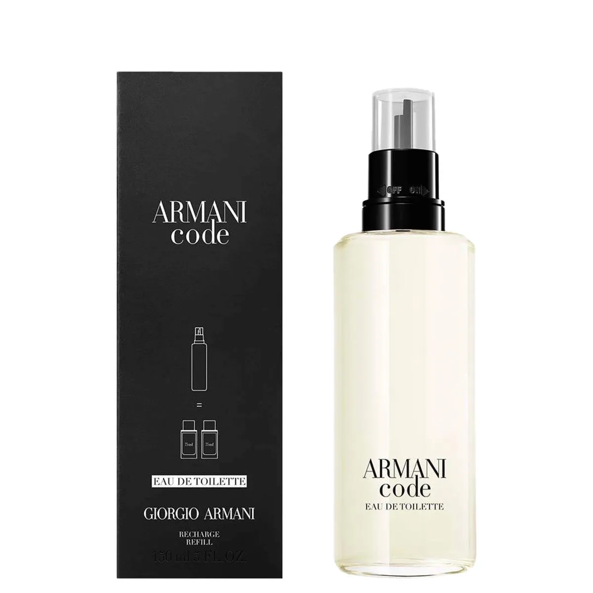 REFIL ARMANI CODE POUR HOMME EAU DE TOILETTE 150ML MASCULINO