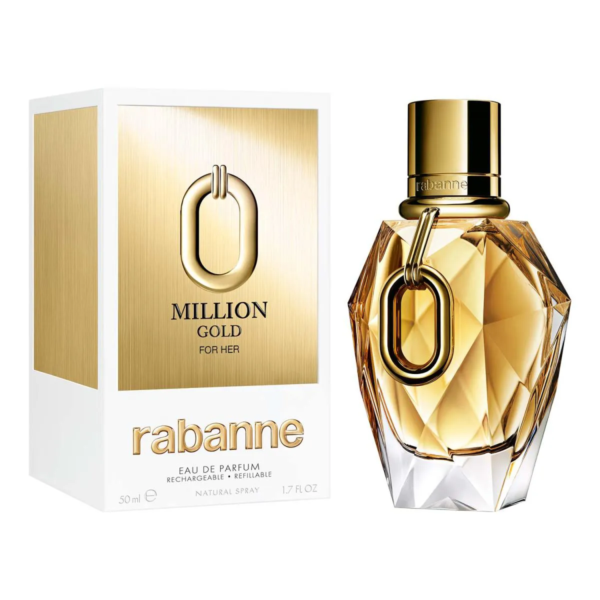 RABANNE MILLION GOLD FOR HER EAU DE PARFUM 50ML FEMININO