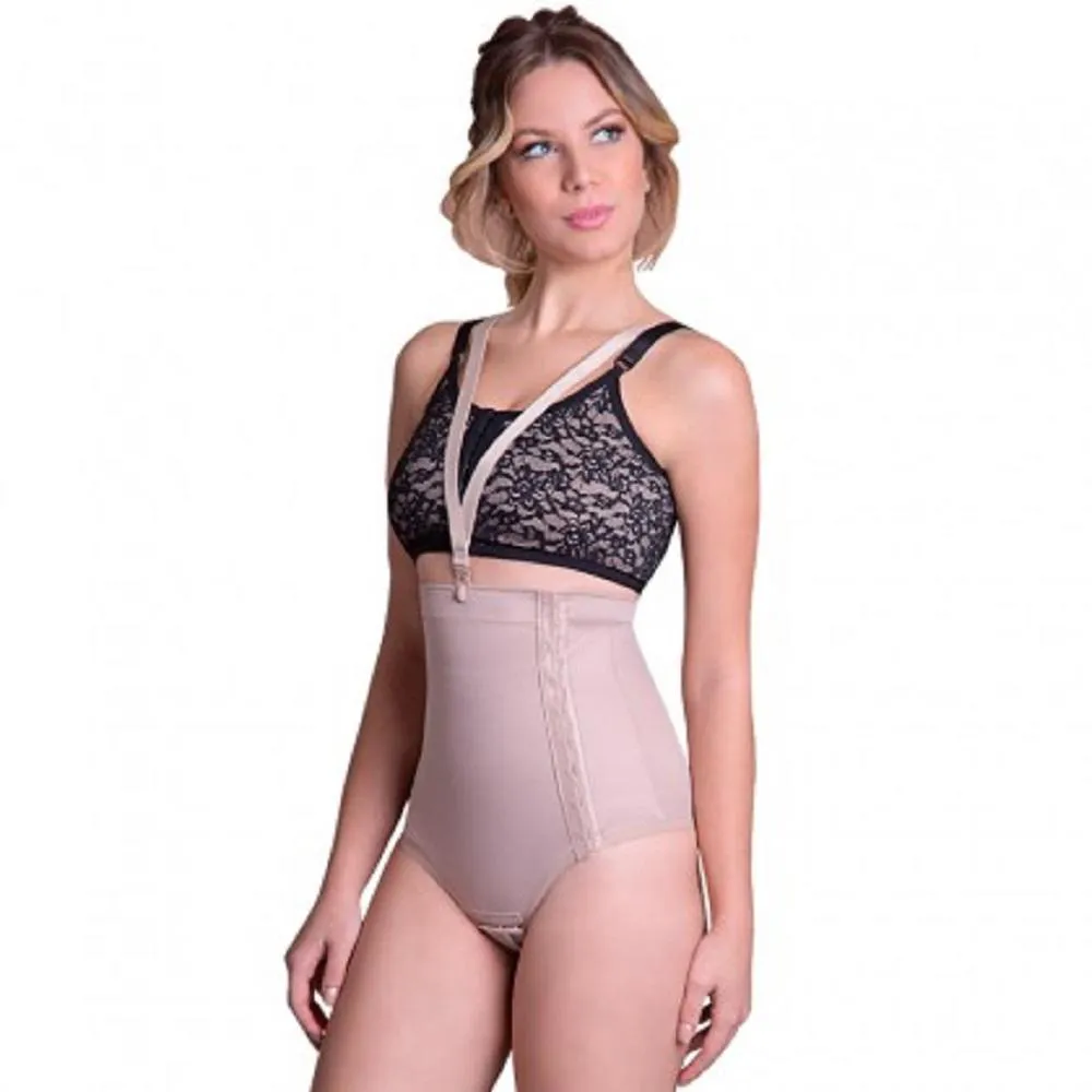 CINTA CALçA POS CIRURGICA COM REFORçO ABDOMINAL P CHOCOLATE 60608 NEW FORM