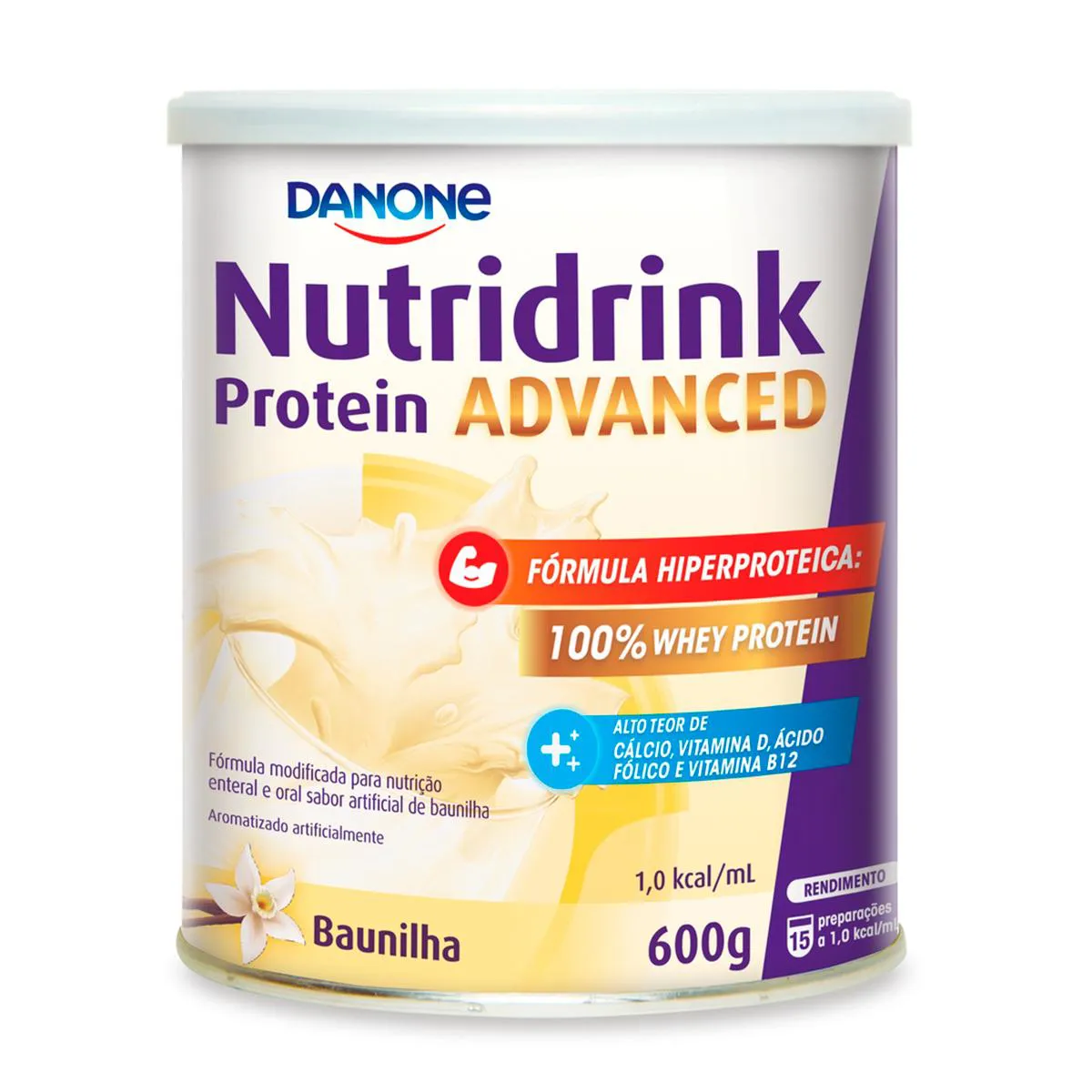 Suplemento Alimentar Nutridrink Protein Advanced Danone Baunilha 600g