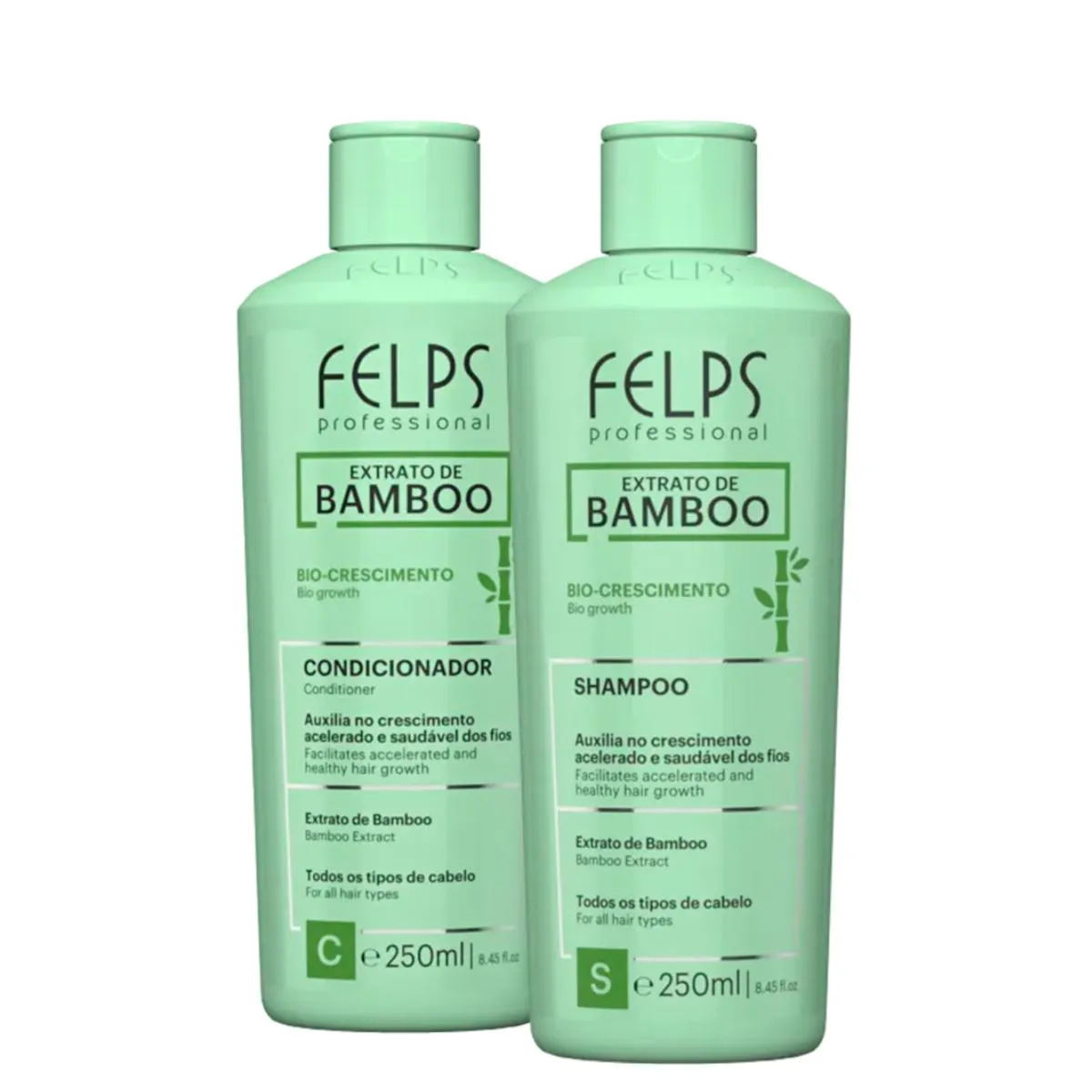 KIT EXTRATO DE BAMBOO SHAMPOO E CONDICIONADOR - FELPS