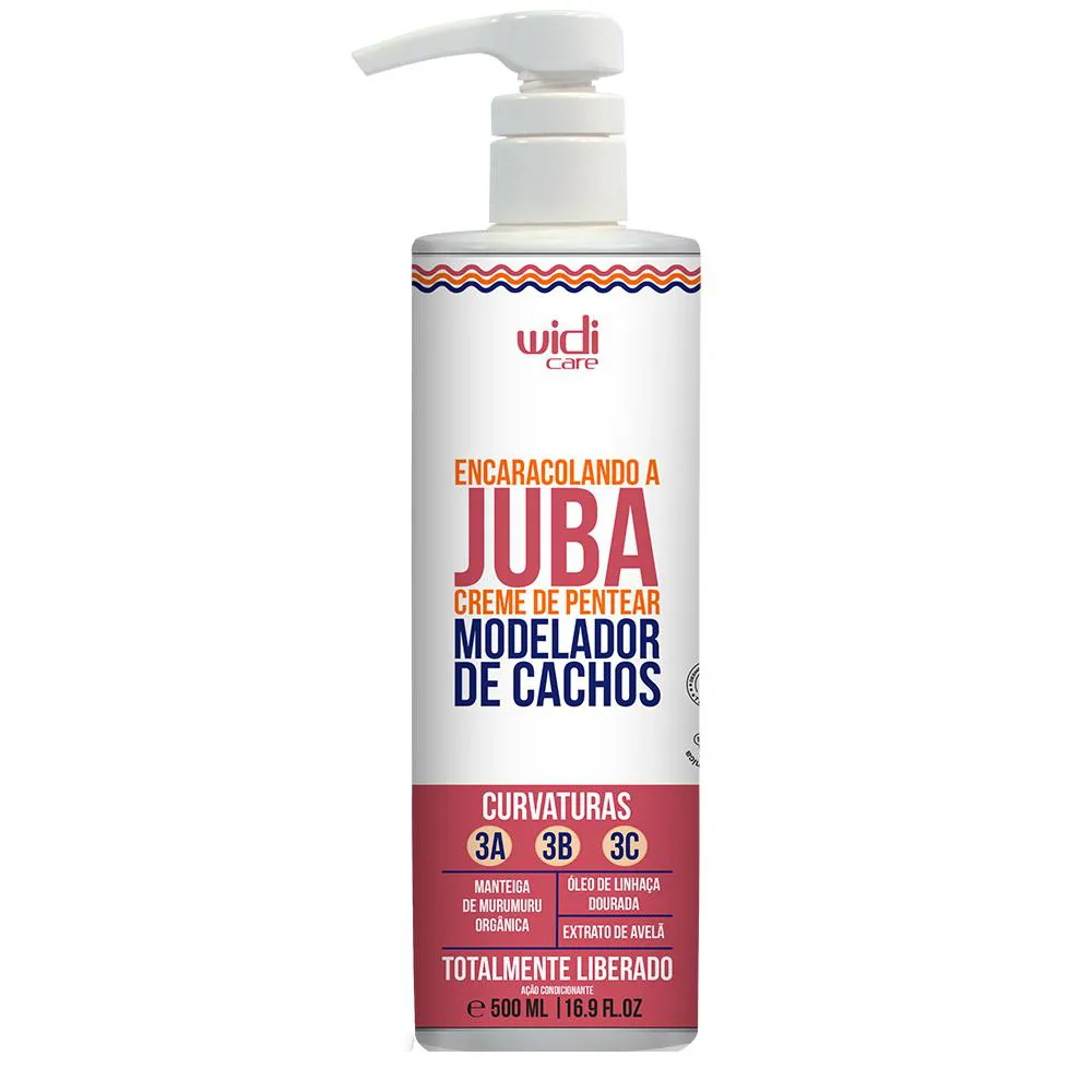 ENCARACOLANDO A JUBA CREME DE PENTEAR  MODELADOR 500 ML - WIDI CARE