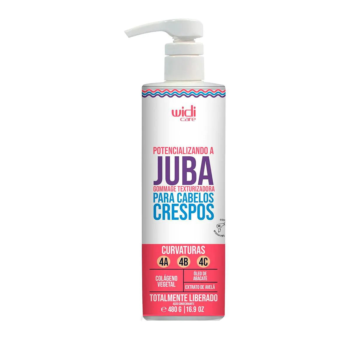 POTENCIALIZANDO A JUBA GOMMAGE TEXTURIZADORA 480 G - WIDI CARE